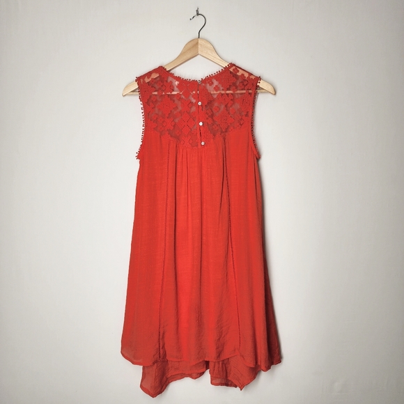 John Paul Richard Midi Flowy Dress with Lace Detail  Size Small - Picture 7 of 8